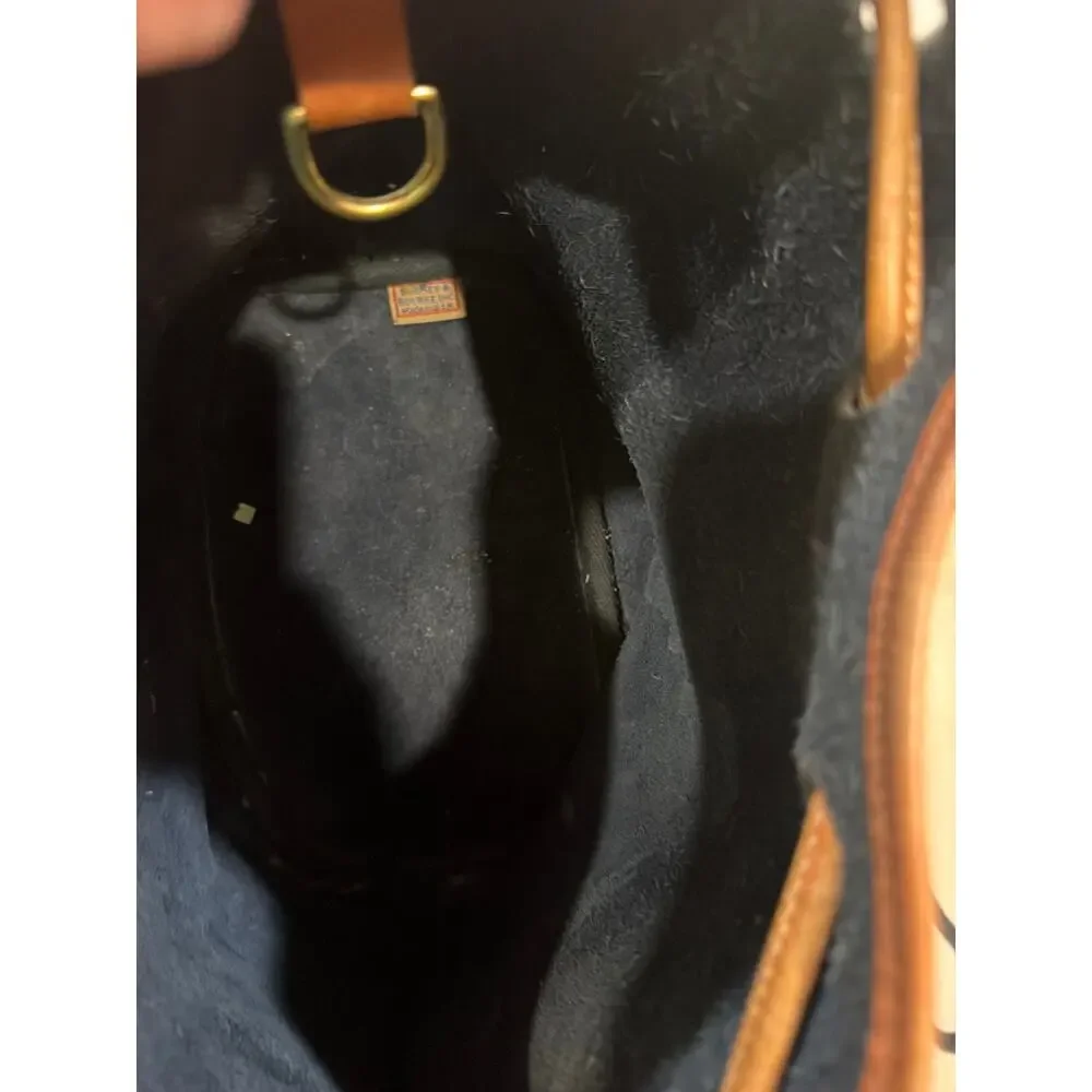 vintage Dooney & Bourke black pebbled leather